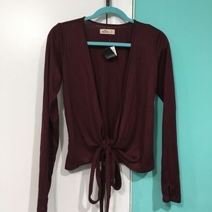 Hollister Burgundy Sweater Top